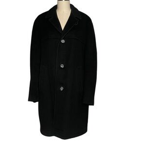 Loden Coat_Black and Gray Wool Coat, made by Lodenfrey Munich